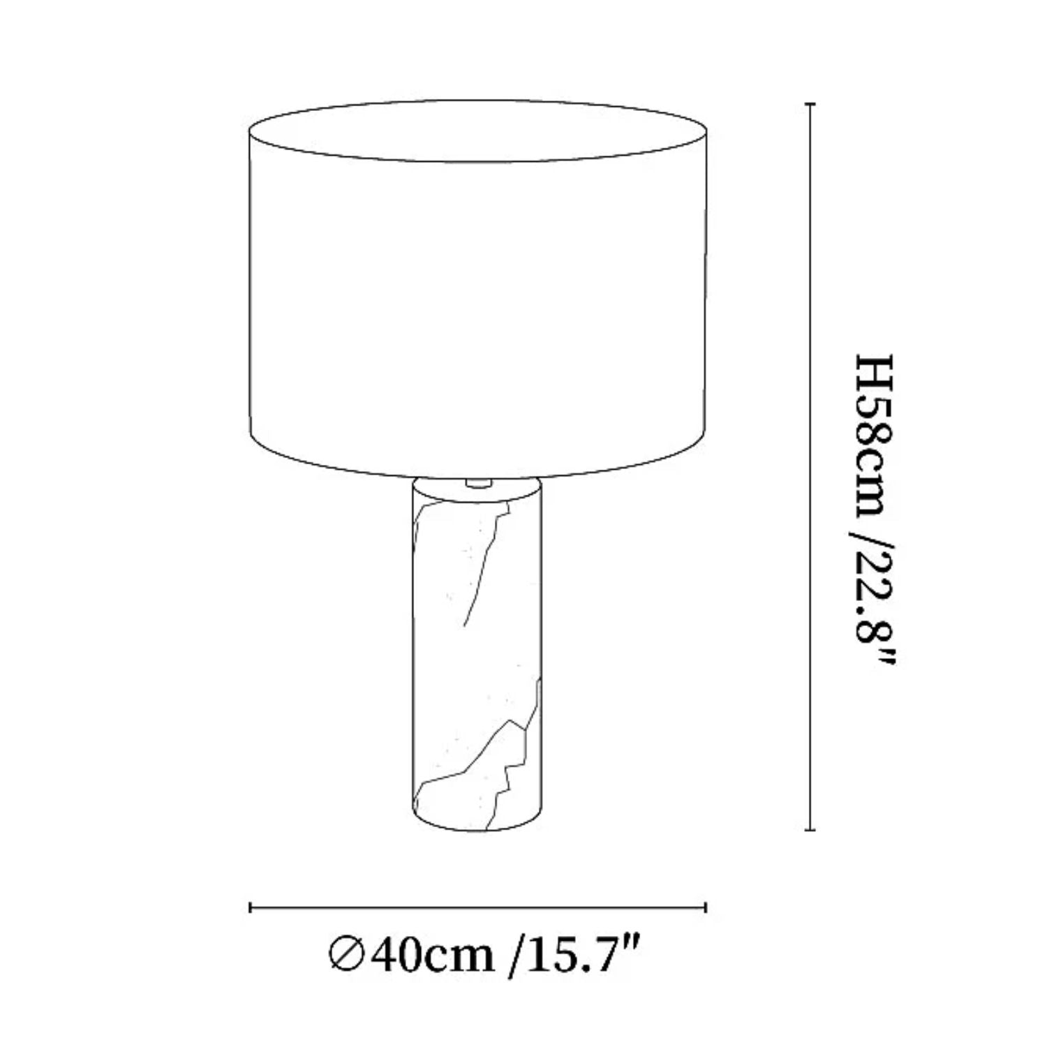 Aromefa Marble Table Lamp
