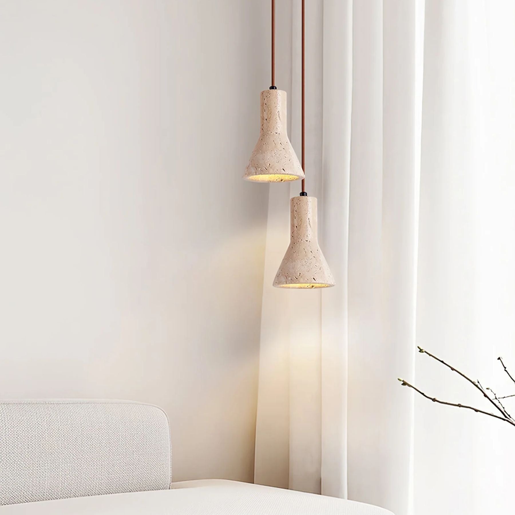 Aeremis Natural Stone Pendant Lamp