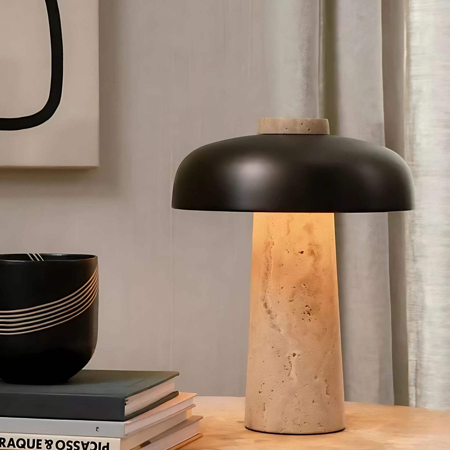Alto Travertine Table Lamp