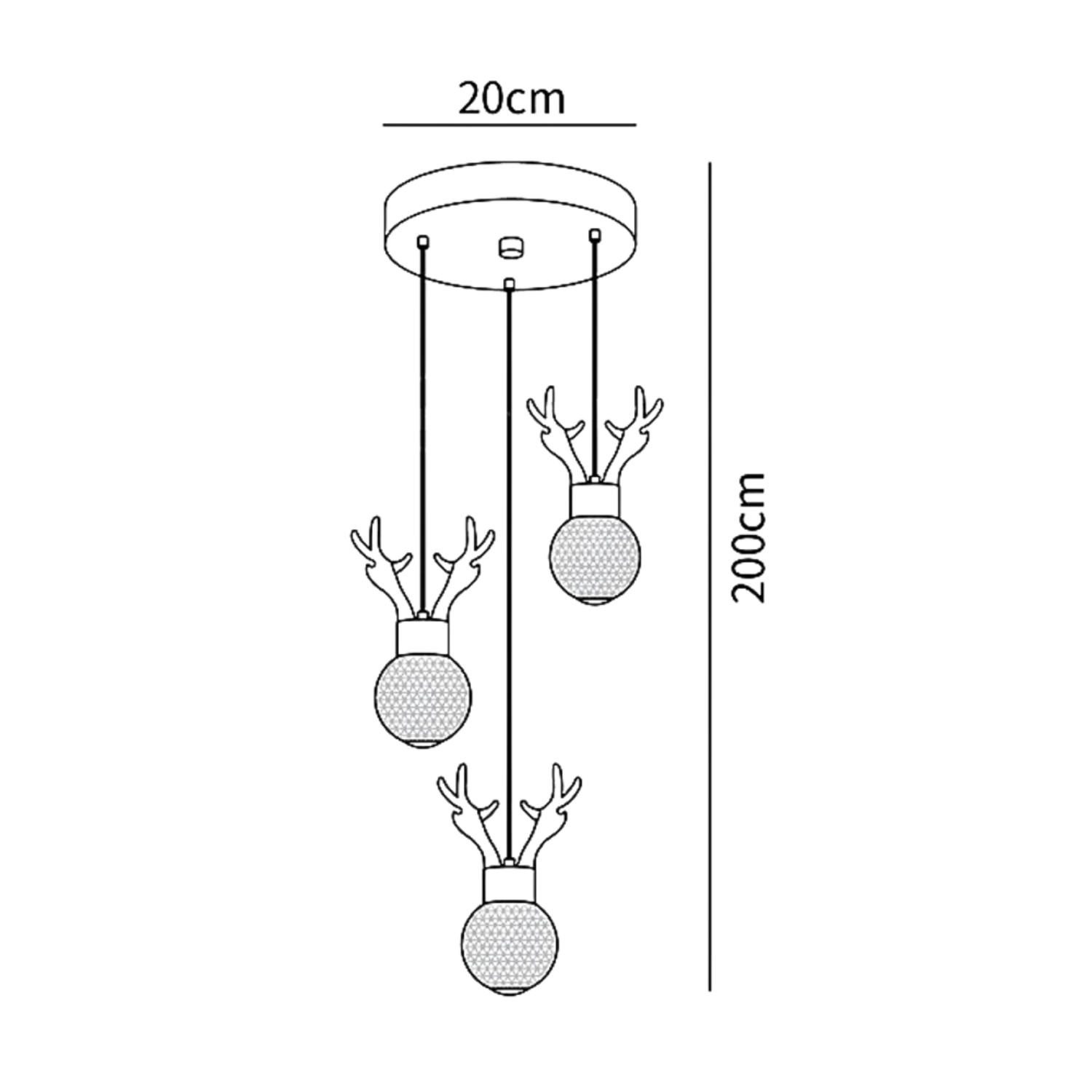 Antler Pendant Light