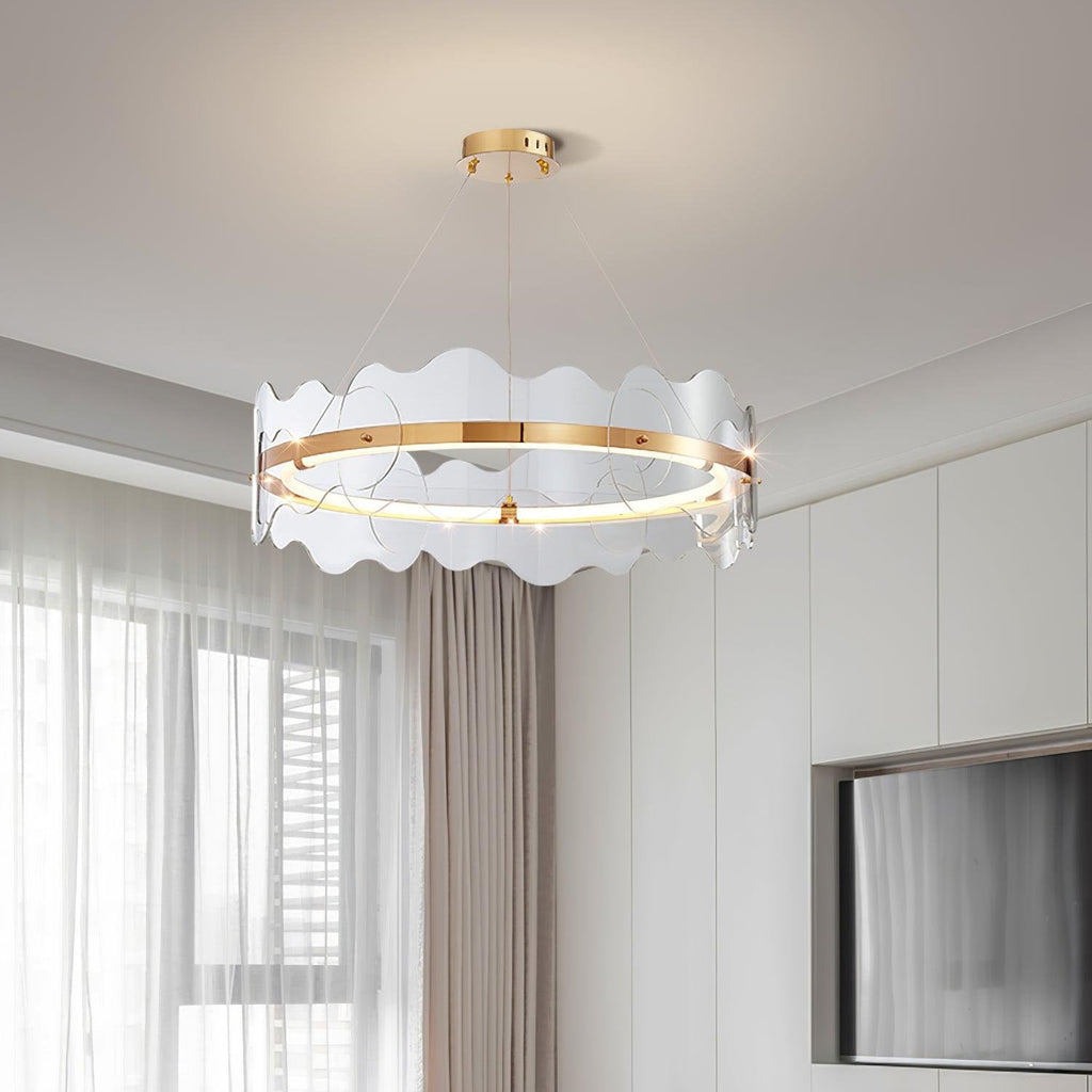 Acrylon Waved Pendant Lamp