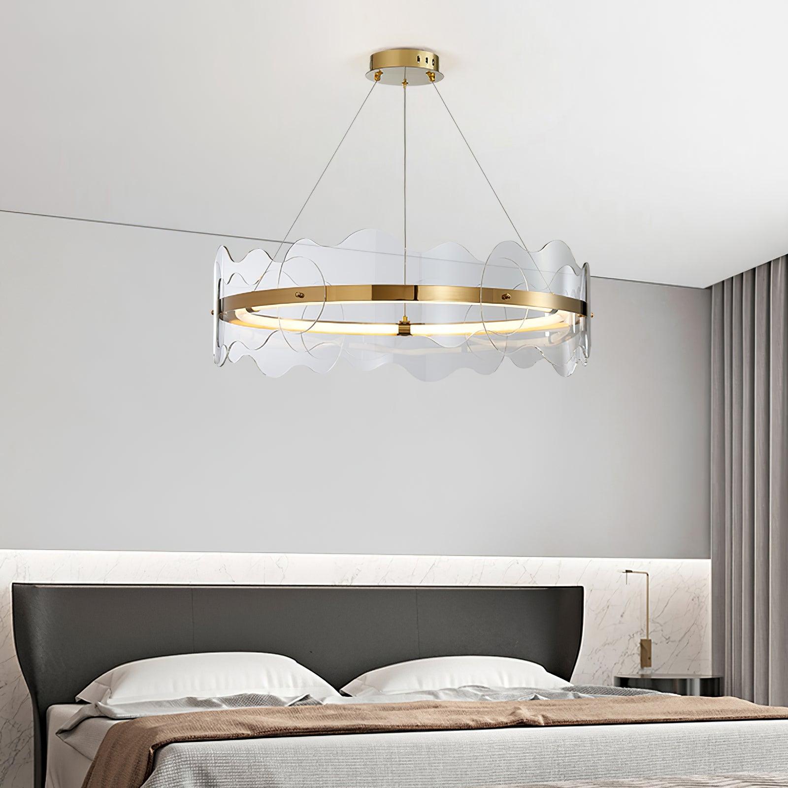 Acrylon Waved Pendant Lamp