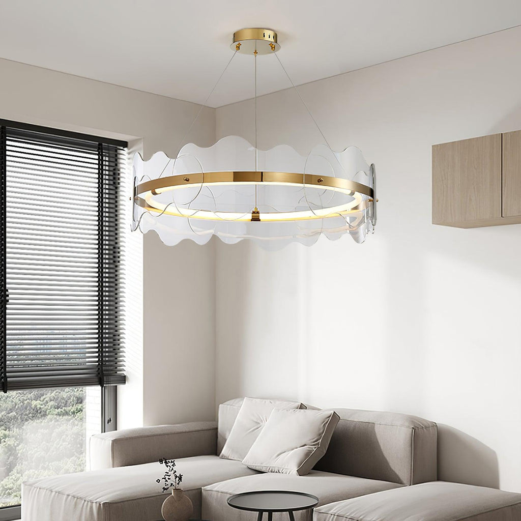 Acrylon Waved Pendant Lamp