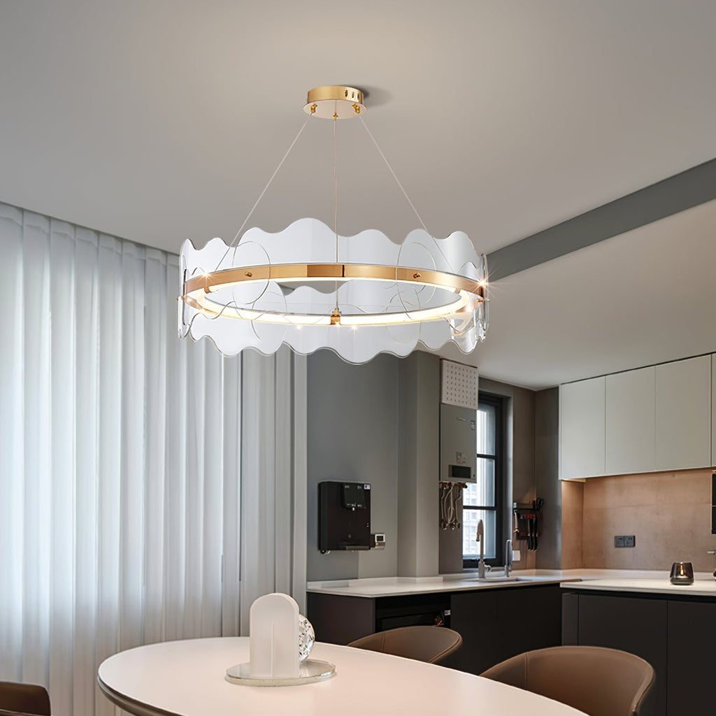 Acrylon Waved Pendant Lamp