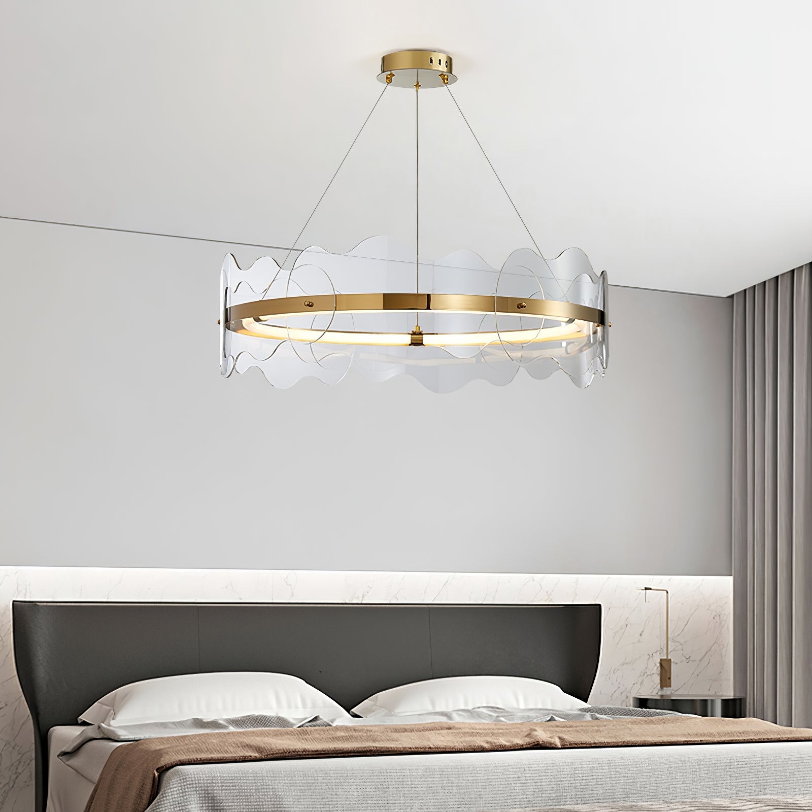 Acrylon Waved Pendant Lamp