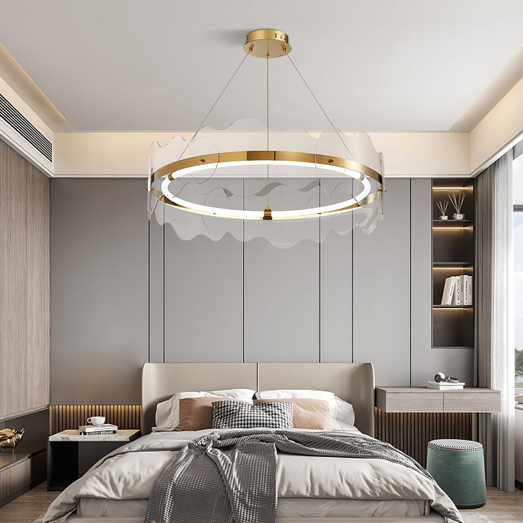 Acrylon Waved Pendant Lamp