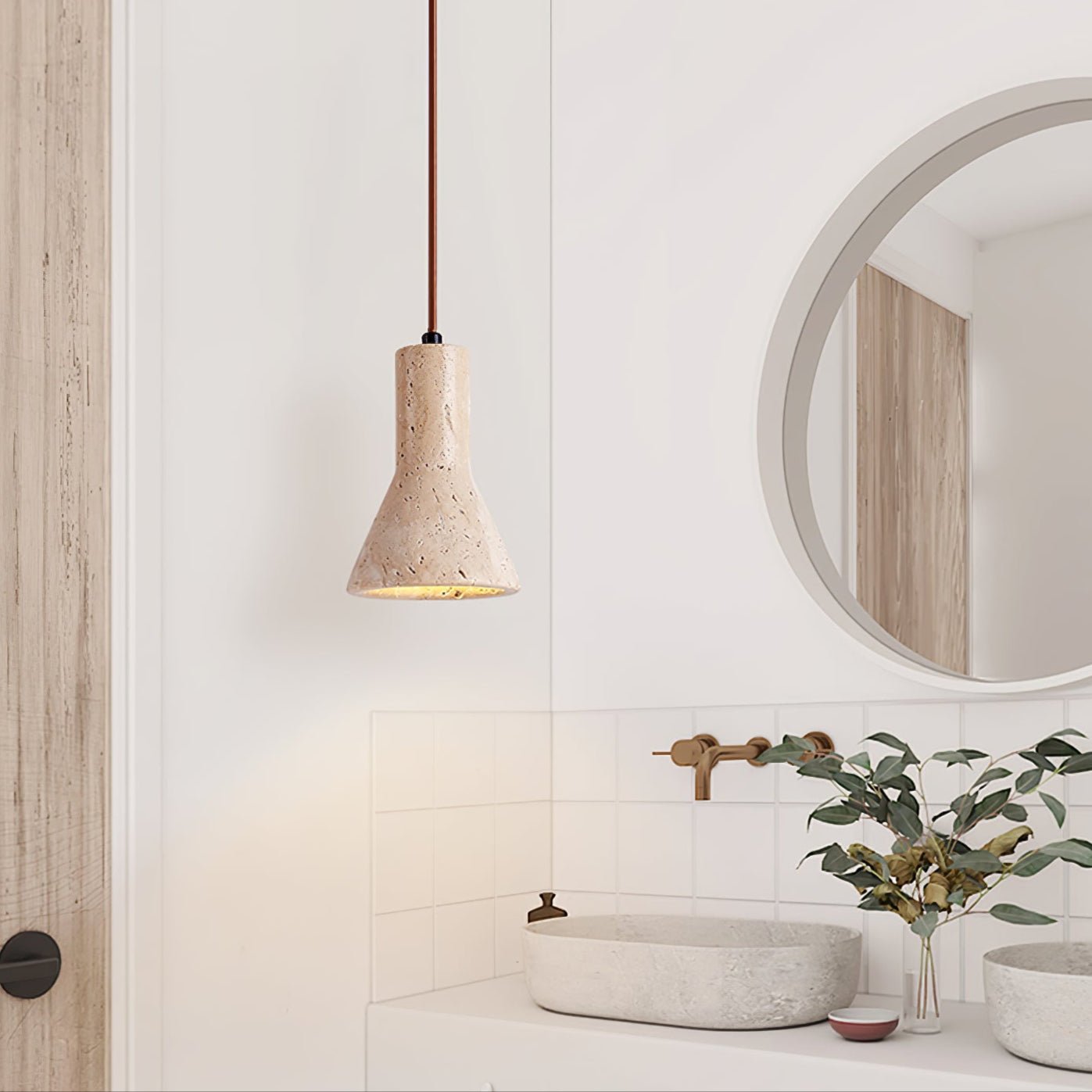 Aeremis Natural Stone Pendant Lamp
