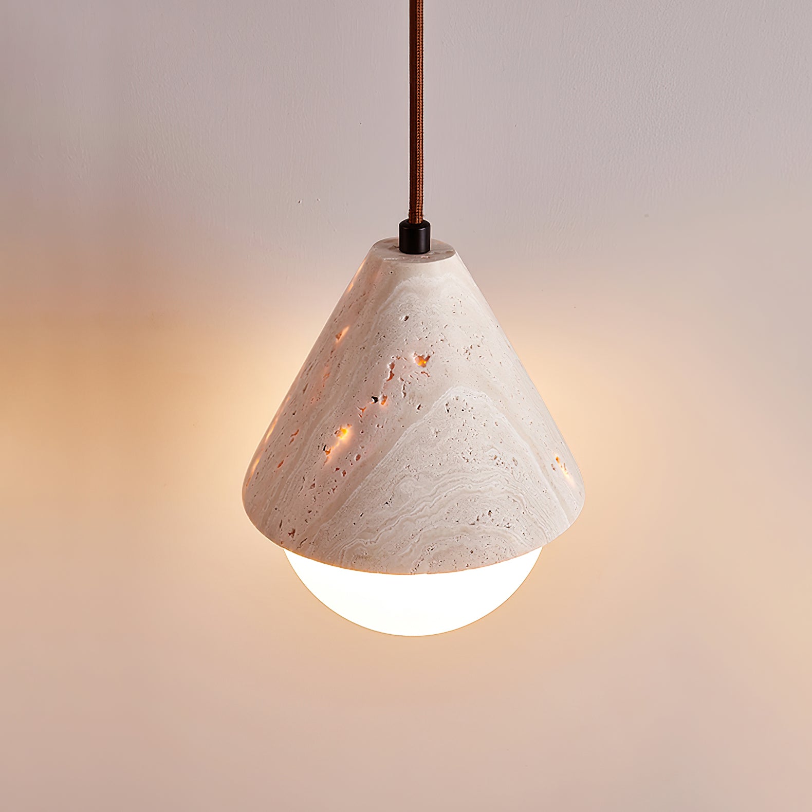 Alosim Travertine Pendant Lamp