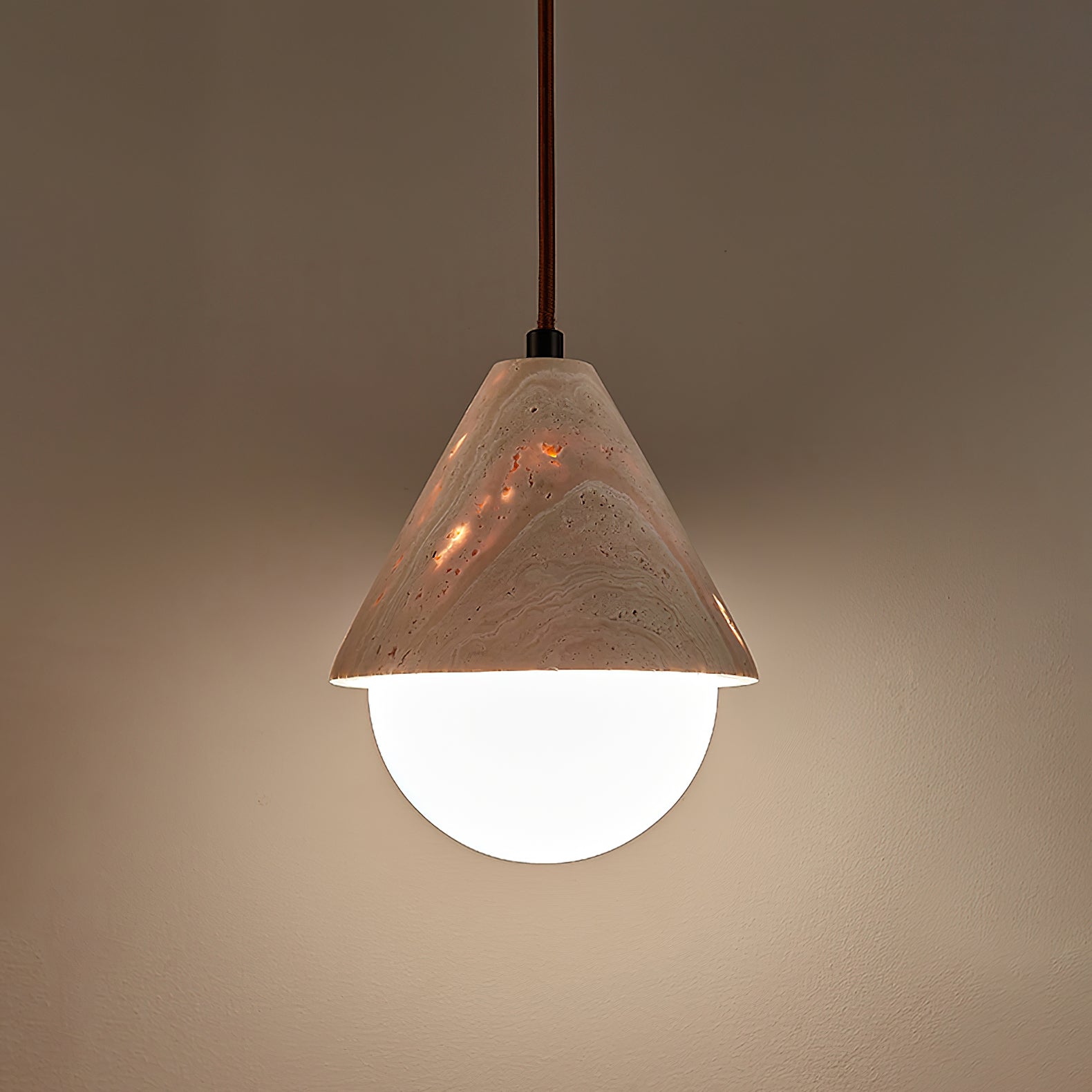Alosim Travertine Pendant Lamp