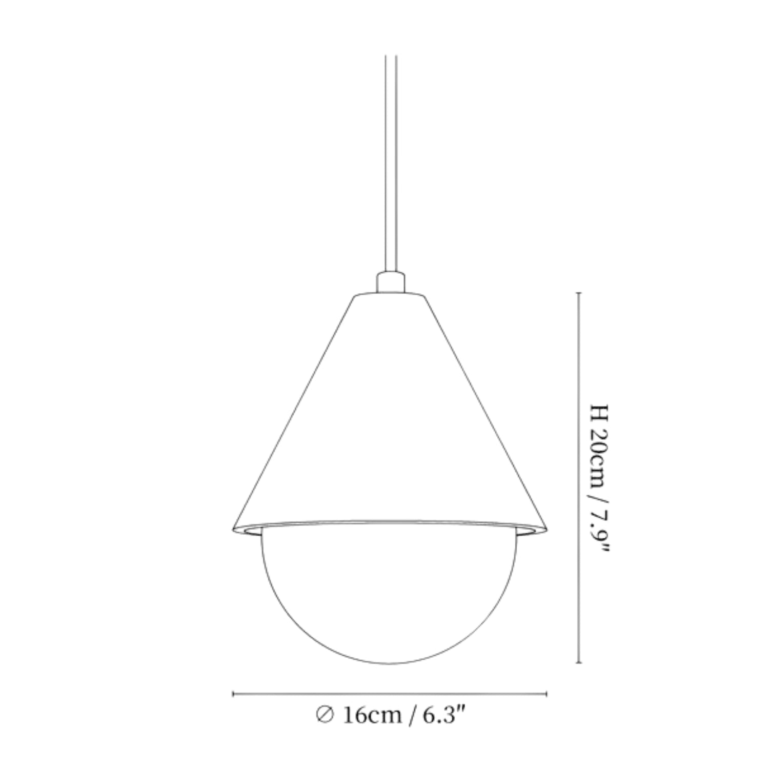 Alosim Travertine Pendant Lamp