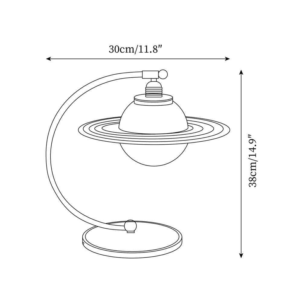 Arco Green Planet Table Lamp