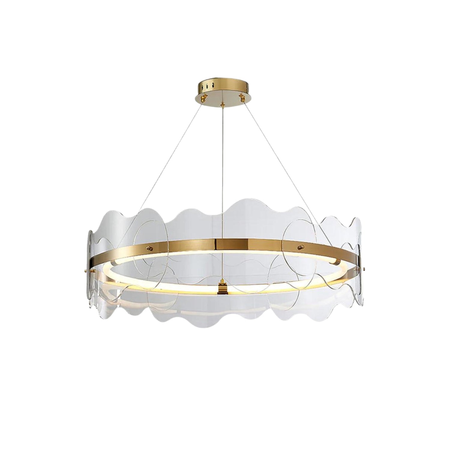 Acrylon Waved Pendant Lamp