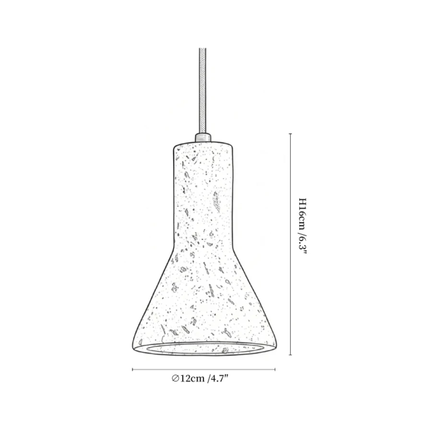 Aeremis Natural Stone Pendant Lamp